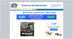 Desktop Screenshot of frasesdeagradecimiento.net
